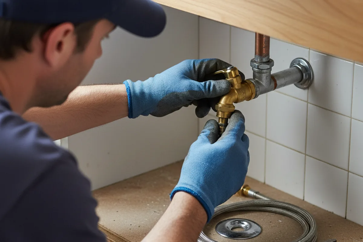 Shutoff valve and fitting work during Emergency Plumbing in Cottage Hills